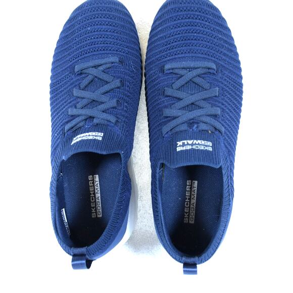 Skechers Go Walk Goga Mat Slip-on Sneakers Navy Shoes Women's  7 Model #124783 - Picture 3 of 10